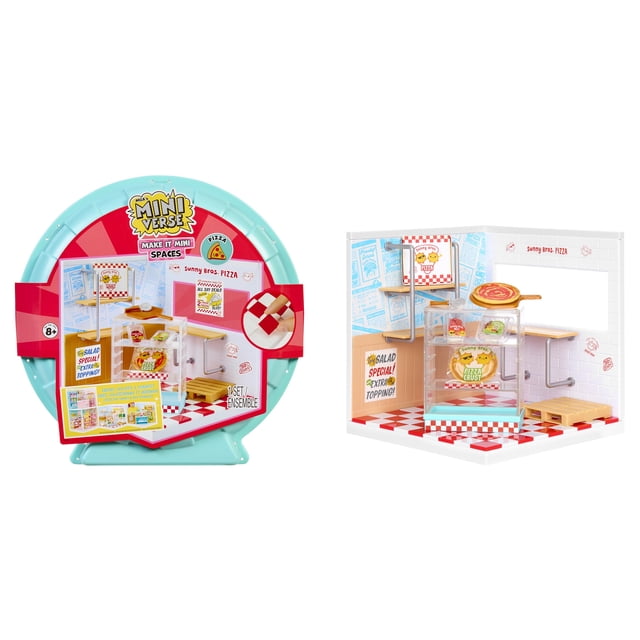 MGA's Miniverseâ?¢ Make It Mini Spacesâ?¢ Pizza Shop, Building Set, Customize, DIY Crafts, Rooms, Hobby, Collectors,