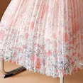 thumbnail image 6 of Busydd Maxi Skirts for Women Fashion Floral Print Pleated Skirt Casual Mesh A-Line Long Skirts Free Size, 6 of 8