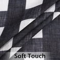 thumbnail image 4 of DSstyles Linen Striped Tier Curtains with Solid Button Small Valance Rod Pocket Tailored One Panel Kitchen Curtain Cafe Curtain for Living Room, Bathroom, Kitchen, 4 of 9