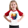 thumbnail image 4 of RXIRUCGD 2025 Vêtements d'Été pour Enfants Tout-Petits Garçons Filles Mode Mignon Col Rond Imprimé Manches Courtes Haut, 4 of 7