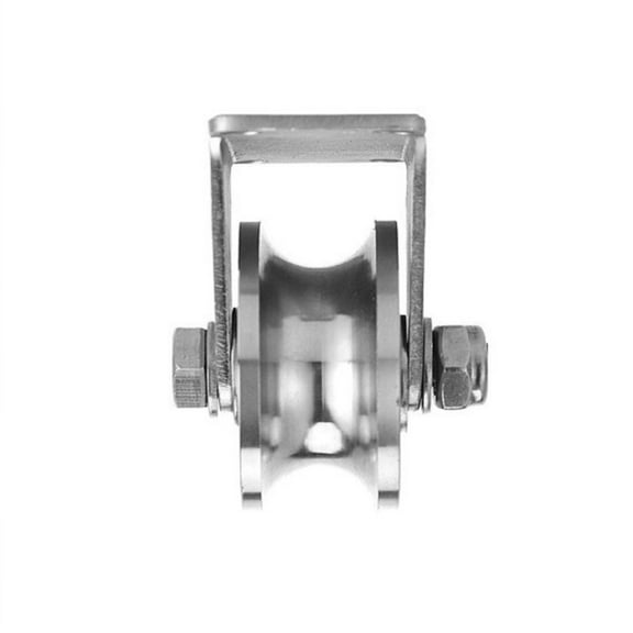 2.5in U Groove Wheel, Stainless Steel Caster for Sliding Gate, Rolling Gate, Inverted Track, Industrial Machines