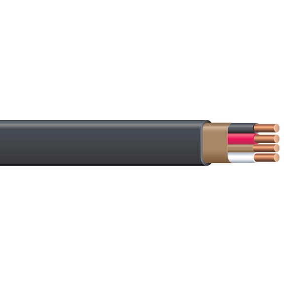 Wire Woods 63950032 SimPull NM-B de 50 pies 6/3, CU trenzado negro