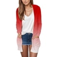 thumbnail image 1 of IMENGL cardigan à Capuche Dégradé Automne Hiver, Rouge m, Taille M-2TG, 1 of 4