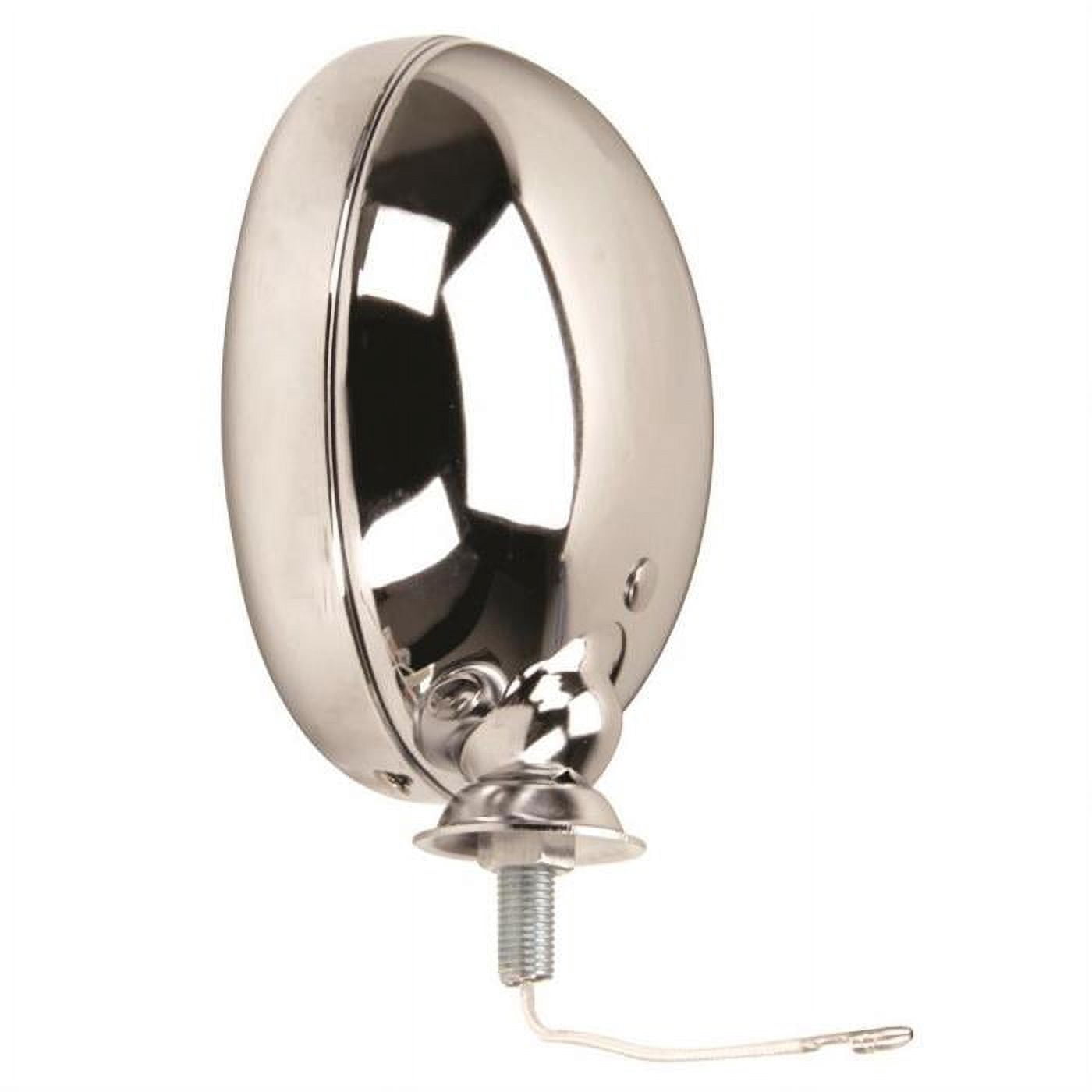 Chrome Vintage Style Fog Lights - Clear Lens - Universal Fit - 12V - Pair - Authentic 1940's Design - Adjustable Mounting - Glass Lens - 1.50" Base Diameter