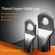 thumbnail image 4 of Carevas Cable de cable, terminales de cable de cable de cable de cable de batería de 60 Pcs extremos de cable de batería de cable de 6-25 mm2 hilo de cobre estañado de batería de cable de batería de, 4 of 8