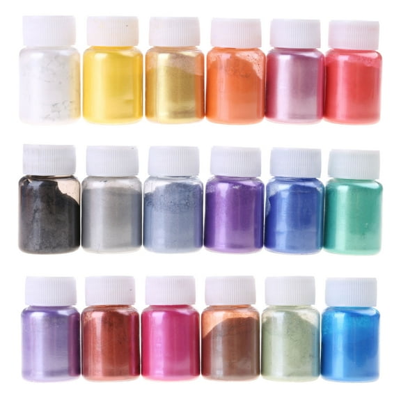 CIYISON 18 Colors Cosmetic Grade Pearlescent Natural Mica Mineral Powder Epoxy Resin Dye Pearl Pigment DIY Jewelry Crafts Making