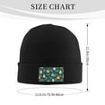 thumbnail image 3 of ZICANCN Colorful Christmas Bells Knit Beanie Hat, Winter Cap Soft Warm Classic Hats for Men Women, Black, 3 of 8