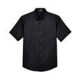 thumbnail image 4 of CORE365 88194 Men's Optimum Short Sleeve Twill Dress Shirt-Black-4XL, 4 of 5
