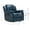 Midnight Blue, variant on Comfort Pointe Clifton Burnished Brown Faux Leather Glider Rocker Recliner