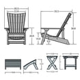 thumbnail image 4 of highwood® Manhattan Beach Adirondack Chair-Wine Holder/Table/Ottoman, 4 of 5