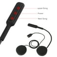 thumbnail image 4 of Auriculares de Casco de Motocicleta auriculares inalámbricos micrófono de auriculares parauriculares para conductores ciclistas negros, 4 of 7