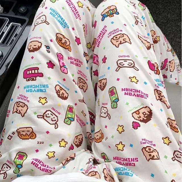 Miniso Sanrio Hello Kitty Pantalon d'Intérieur pour Femmes 2023 Automne Pantalon de Pyjama Dessin Animé Anime Mode Confortable Y2K Pantalon Fille Douce