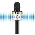 thumbnail image 3 of Micrófono inalámbrico de , de micrófono de Bluetooth portátil, soporte para TF, puerto de audio de 3,5 mm, para negro Sunnimix Micrófonos inalámbricos, 3 of 8
