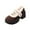 Brown, variant on RXMEKW Cozy Fleece Loafers for Women with Mid Heel and Round Toe in Faux Suede for Casual Wear, Black
