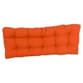 thumbnail image 2 of 51-inch by 19-inch Tufted Solid Twill Bench Cushion Orange-Color, 2 of 2