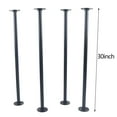 thumbnail image 4 of DENEST 4Pcs Metal Table Legs Dining Table Legs 30" inch Height, Metal Desk Legs Black, 4 of 12
