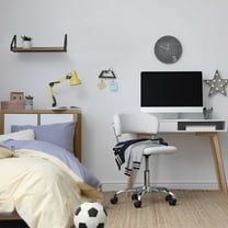 InPlace 48Wx5Dx3.5H Real Natural Mango Wood with Metal Rustic Black Iron Bracket Ledge Wall Shelf, 9602106E