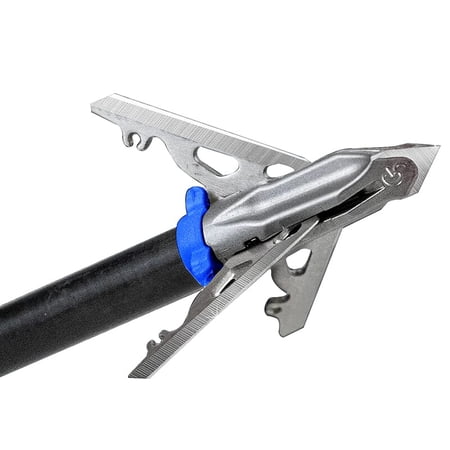 G5 Outdoors Deadmeat V2 3-Blade 125gr Broadhead 1.5 Cutting Diameter Snaplock Blade Retention Grade A Steel (855)