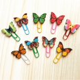 thumbnail image 3 of 10pcs Creative Colored Paper Clips, Heart-shaped Sunflowers, Small Chrysanthemum Butterflies, Nickel-plated Curved Needles, 3 of 5