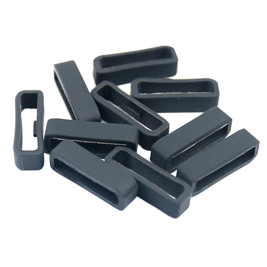 STARTIST 10pcs Rubber Fastener Watch Strap Loop Clasp for Fenix 5 5Plus 22mm 5 5Plus 22mm