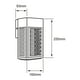 thumbnail image 5 of Lámpara de Pared Arbotante LED Exterior, 8 W, Luz Suave Cálida, IRC 90, IP44, No atenuable, LED integrado Tecnolite, 5 of 5
