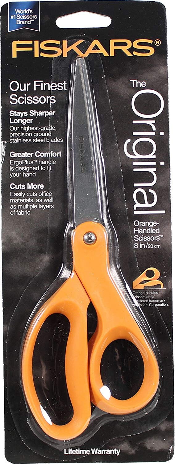 Fiskars Straight Handle Craft Scissors, 8 Inches, Stainless Steel