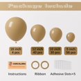 thumbnail image 2 of 130pcs Tan Balloons Different Sizes 18" 12" 10" 5" Light Brown Latex Balloon Garland Arch Kit for Birthday Baby Shower Graduation Wedding Gender Reveal Anniversary Party Decorations, 2 of 13