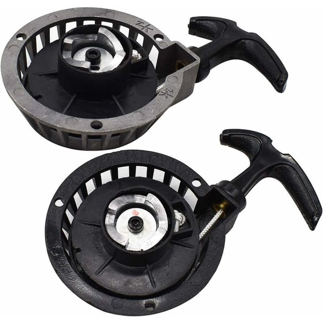 Arrancador de fácil extracción, Tianer 2 piezas Mini arrancador de aleación de arranque de retroceso Arrancador de retroceso fácil para bicicletas de bolsillo de 2 tiempos 49CC Minimoto ATV Quads.