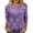 Purple â‘¢, variant on qucoqpe Sequin Tops for Women Dressy Casual Loose 3/4 Sleeve Shirts Women's Buttons V Neck Lounge Blouse
