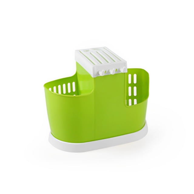 Advancent Estante de almacenamiento de vajilla ABS, repuesto de secado de Color sólido, palillos lavables desmontables, estante, accesorios para Organizadores de utensilios de cocina Verde