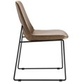 thumbnail image 2 of Hawthorne Collections Chaise d'Appoint en Simili Cuir Marron, 2 of 4
