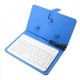 thumbnail image 3 of Bearachild Teclado de teléfono móvil Bluetooth 2 en 1 con funda, teclado inalámbrico, funda protectora de cuero PU para teléfonos de 4,8 a 6,8 Teléfono y Comunicación Azul oscuro, 3 of 6