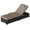 Brown four-line rattan + earthy gray cushion (2 pieces/box), variant on Outdoor PE Wicker Chaise Lounge Chairs Set of 2 – 78'' Long Recliner, Adjustable 5-Position Backrest, Brown Four-Line Rattan, Sky Blue Cushion, Removable Tabletop, for Pool, Deck, Garden