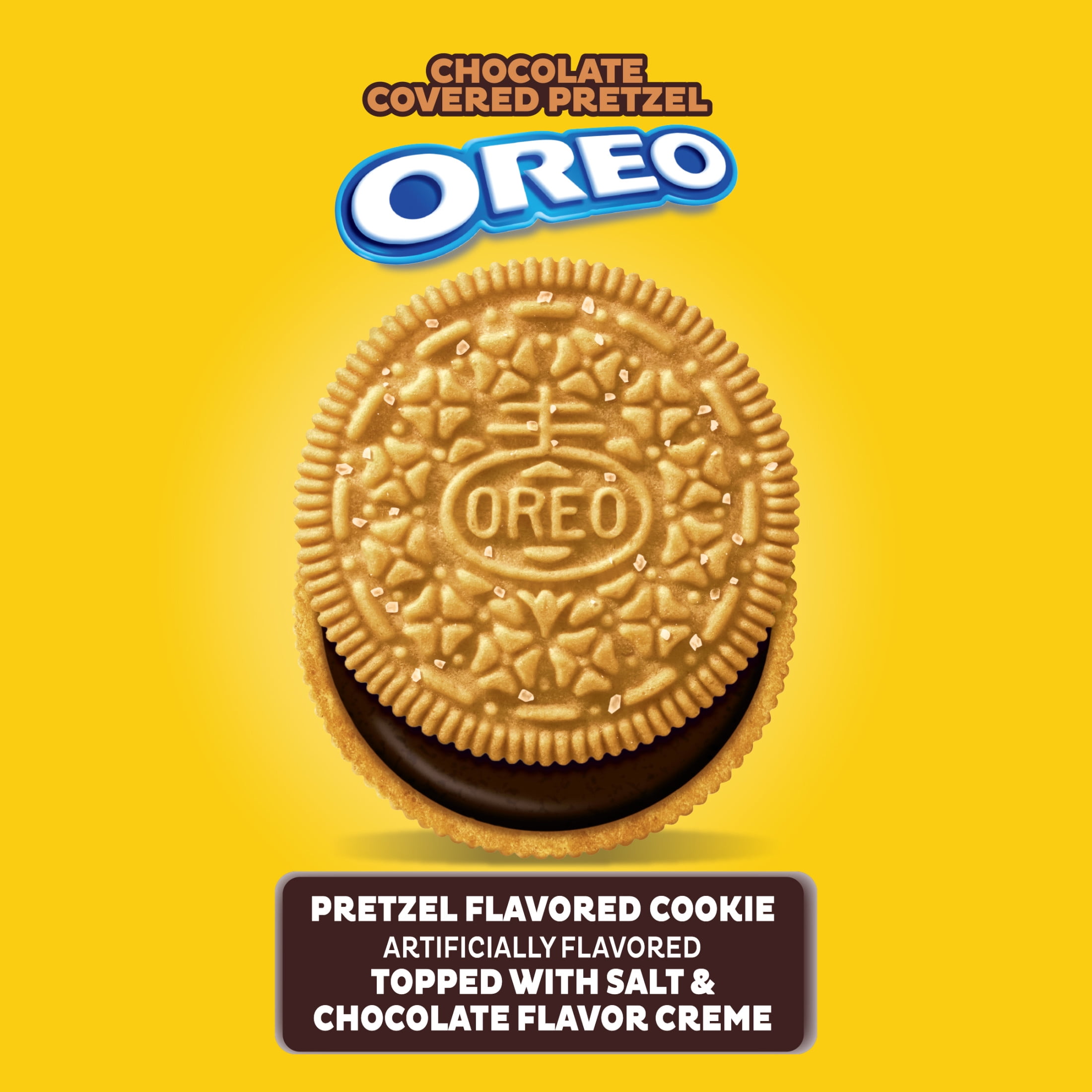OREO Chocolate Covered Pretzel Sandwich Cookies, Limited Edition, 10.68 oz