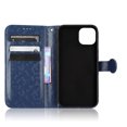 thumbnail image 2 of For iPhone 15 Plus Phone Case Full Coverage Dustproof Anti-Scratch Anti-Fingerprint Kickstand Card Slots Wave-dot Pattern Design Convenient Wrist Strap PU Leather Luxury Wallet Cover,Blue, 2 of 7