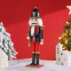 thumbnail image 1 of Marioneta de Cascanueces de Navidad, muñeco creativo de soldado, colgante de madera, artesanía Vintage, adorno de regalo de Año Nuevo, decoración de fiesta, 30CM, 1 of 5