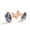 Color 3, variant on Men's Classic Stainless Steel, Flower Guitar Stripe Pattern Cufflinks Business Wedding Shirts, Rose Gold