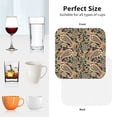 thumbnail image 5 of Leather Coasters with Heat-resistant for Drinks, Paisley Pattern No.9086 Cup Coasters Cup Pad Mat for Tabletop Protection, Coffee Table, Office Desk and Housewarming Gift, 5 of 5