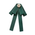 thumbnail image 3 of Broche de cinta de cabello Broche Bownknot Boind Tie Corbita para accesorios de vestuario de blusa verde, 3 of 8