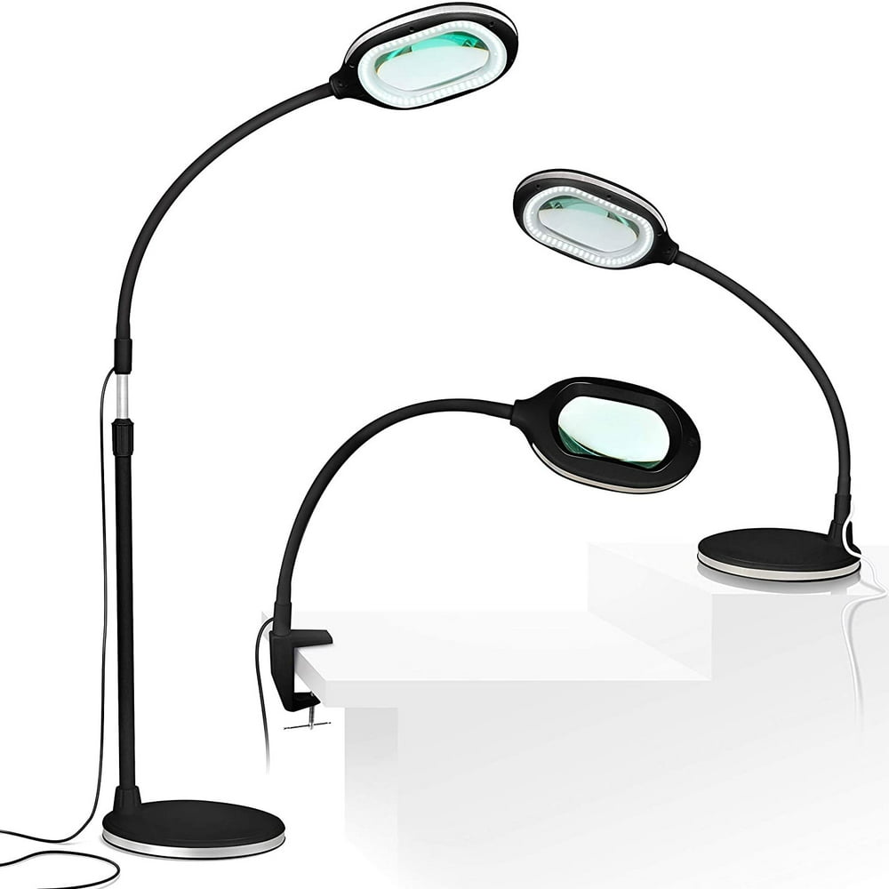 Brightech Lightview Pro 3 In 1 Magnifying Adjustable Floor and Desk