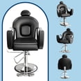 thumbnail image 2 of QinaQin Chaise de Salon de Coiffure, Chaise de Coiffage Hydraulique, avec Appuie-Tête et Repose-Pieds, Rotation à 360 Degrés et Dossier Réglable, Réglable de 96 à 109 cm, 2 of 8