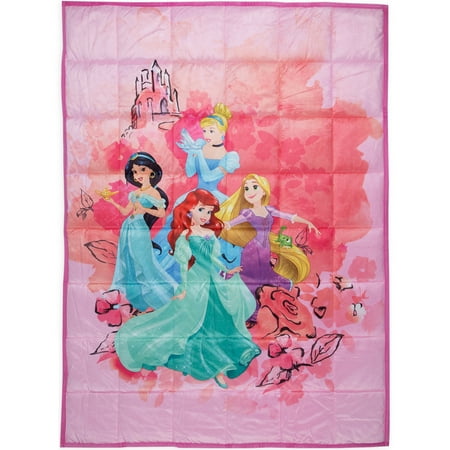 Disney Princesses Kids Weighted Blanket, Super Soft Plush Bedding, 36