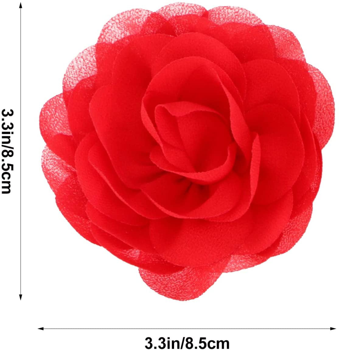 Three Flowers Rose Hair Claw 5 cm