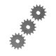 thumbnail image 5 of Engranaje De Piñón De Accionamiento Del Motor, Potencia Sensible, 3 Piezas T8F 15T Engranajes De Motor De Acero Para Motor De Gas Impulsado Por Correa De Cadena, 5 of 7