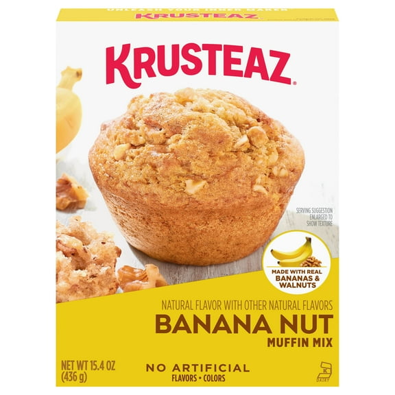 Pack Of 2 Krusteaz Banana Nut Muffin Mix, 15.4 oz (Package May Vary)