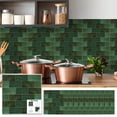 thumbnail image 2 of Girlsshop 10X Mosaic Tile Stickers Stick Bathroom Kitchen Home Wall Or Floor Self-Adhesive,20*20cm, 2 of 9