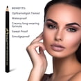 thumbnail image 4 of Khasana Eyeliner Pencil, Glide On, Waterproof, Ultra Smooth & Creamy Application, Long-Lasting, Matte Finish Versatility, Smudge-Proof, Ophthalmologist Tested, Cruelty Free & Vegan, Pack of 2. White, 4 of 9