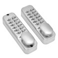 thumbnail image 1 of Octpeak Door Lock,Password Lock Zinc Alloy Code Door Lock Mechanical Structure Waterproof Durable Lock Silver For Home And Shop,Password Lock, 1 of 8