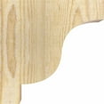 thumbnail image 3 of 4"W x 8"D x 8"H Newport Rough Sawn Corbel, Douglas Fir, 3 of 9