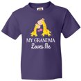 thumbnail image 3 of Inktastic Grandma Loves Me Girls Giraffe Granddaughter Youth T-Shirt, 3 of 5